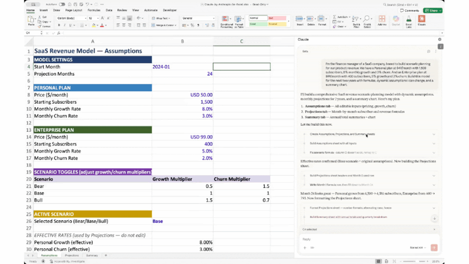 שלב 3 - מודל אקסל